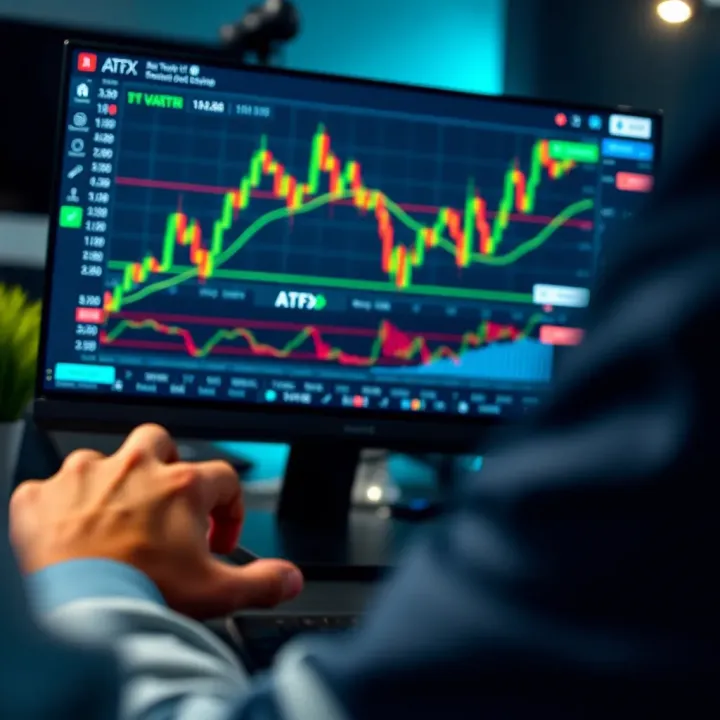 Overview of ATFX trading platform interface with charts and market data