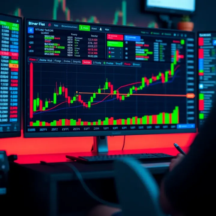 Chart displaying trading strategies and risk management tools