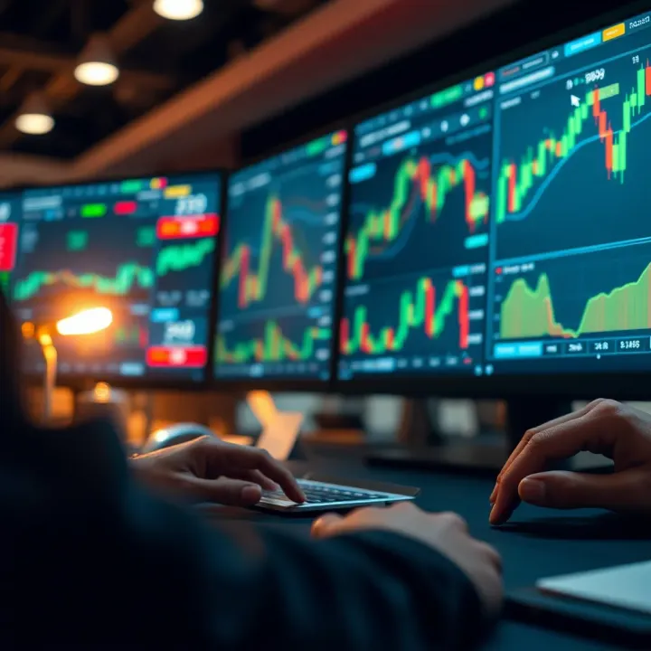 Strategic Planning with TradingView Tools for Binary Options Illustration of strategic planning with trading tools and market indicators for binary options investments