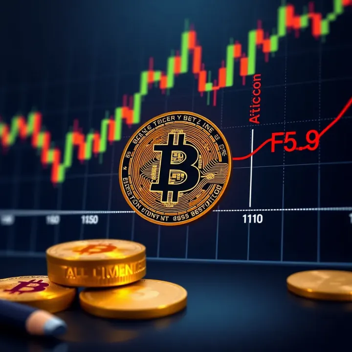 Graph illustrating Bitcoin price movements against the US dollar with key influencing factors