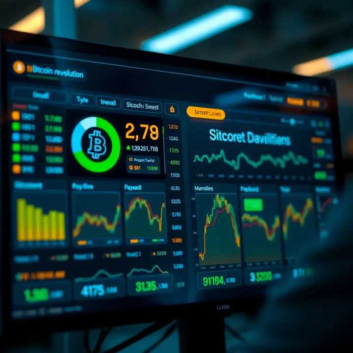 Secure digital interface displaying cryptocurrency investment dashboard