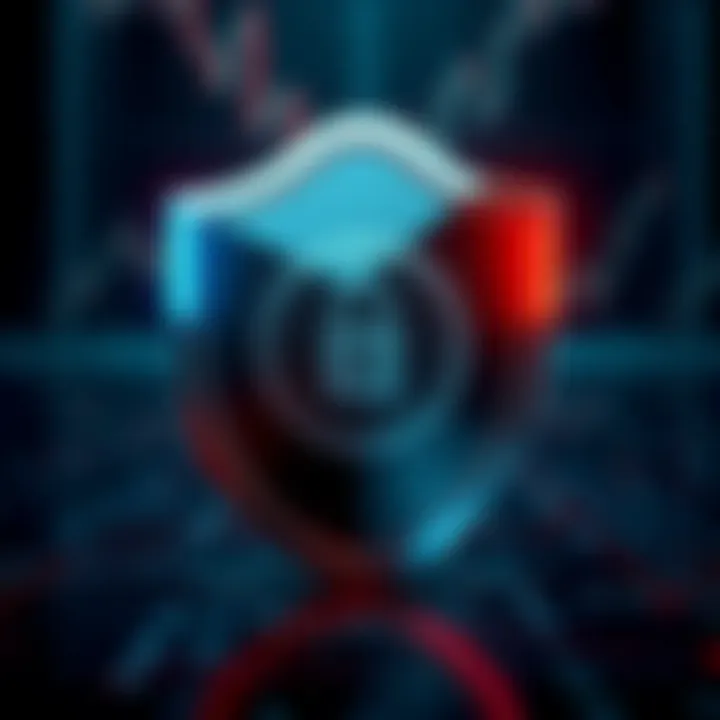 Security shield symbolizing fund protection and regulatory compliance in forex trading