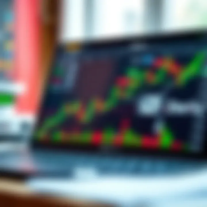 Graph showing automated trading bot performance on Deriv platform