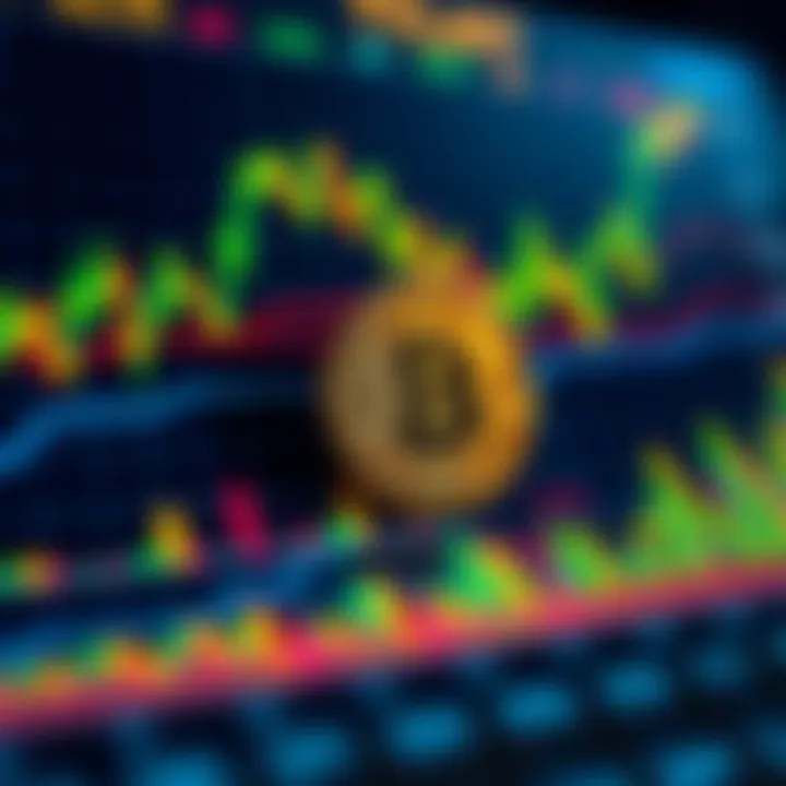 Chart depicting future Bitcoin price scenarios based on market data and external factors