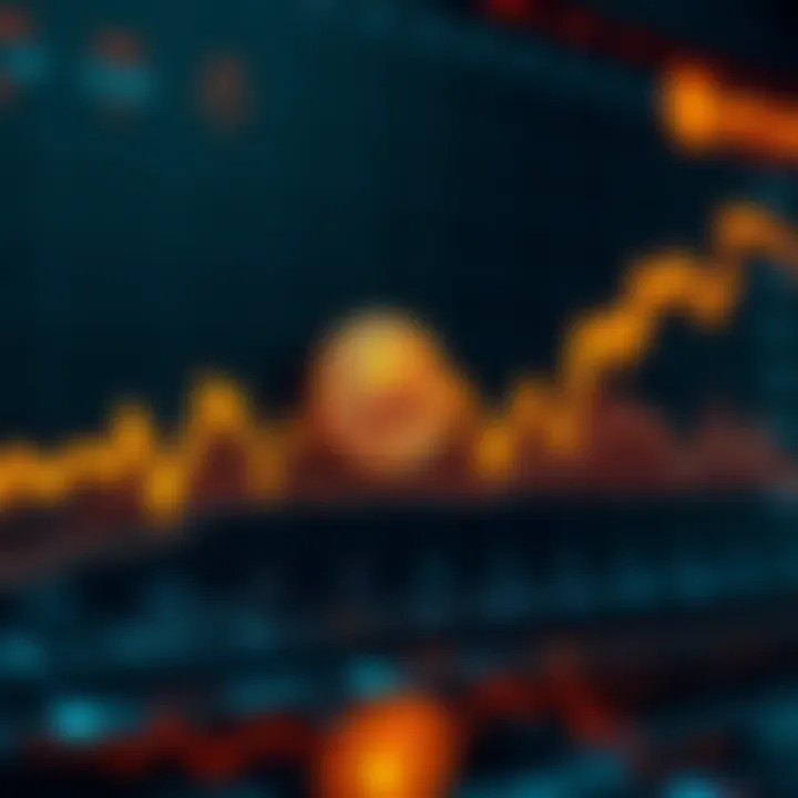 Graph showing Bitcoin price fluctuations influenced by market variables