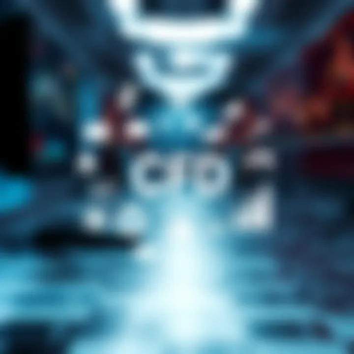 Illustration of various financial markets and trading strategies with icons representing stocks, currencies, and commodities