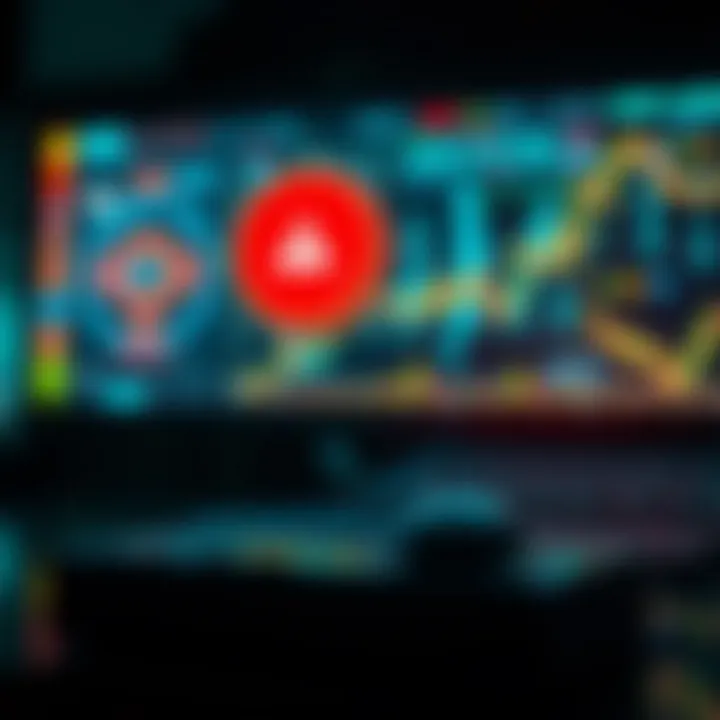 Conceptual representation of automated trading with AI support and risk management elements