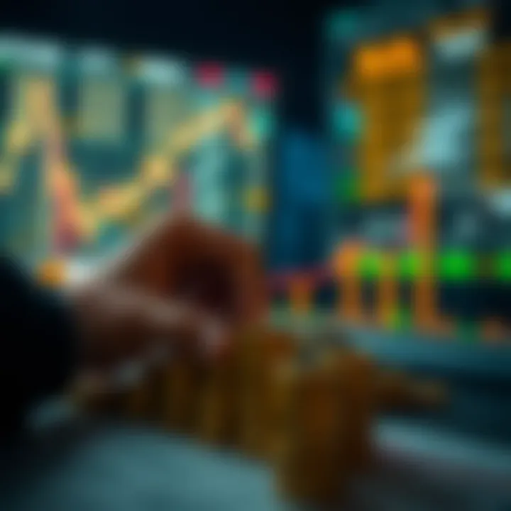 Illustration of investment strategies and risk management for financial growth