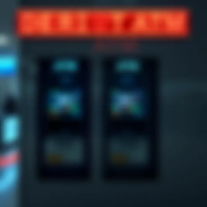 Visual representation showing the security features and sectoral impact of deriv ATMs