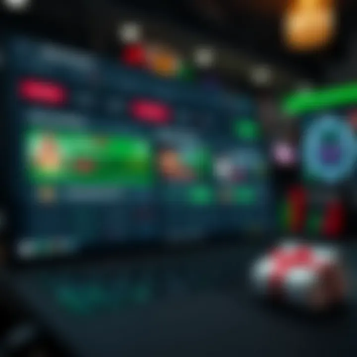 Overview of online gaming platform interface showing available no deposit bonuses in Colombia