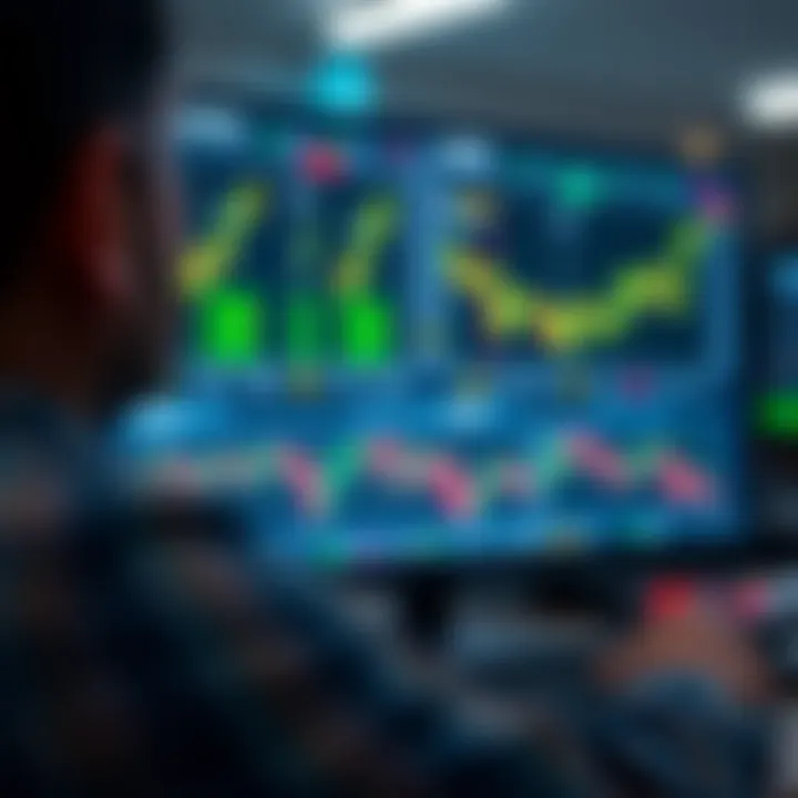 Visual representation of risk management techniques and CFD trading platforms interface