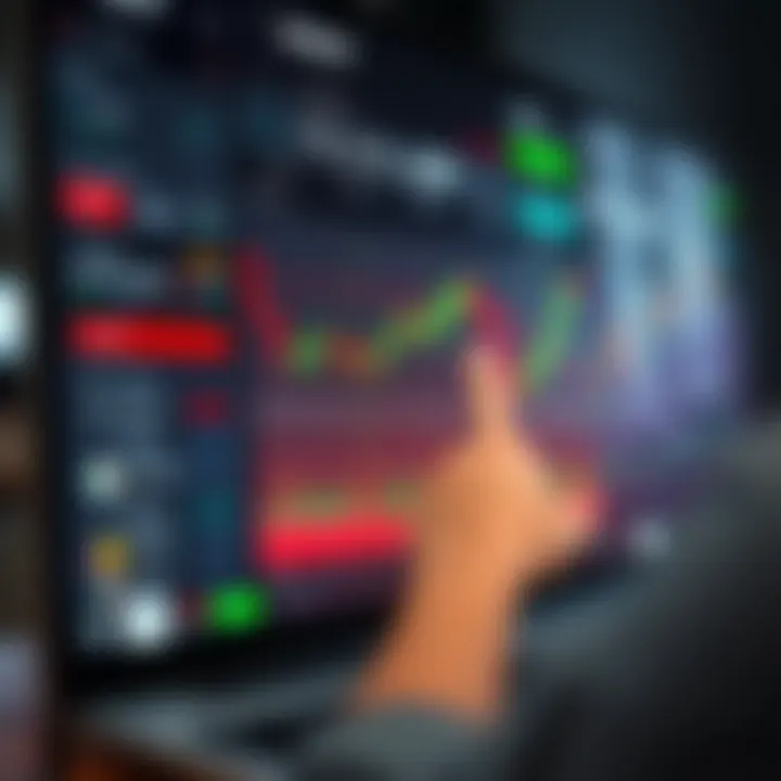 User interface of Deriv platform displaying live trading options with financial charts