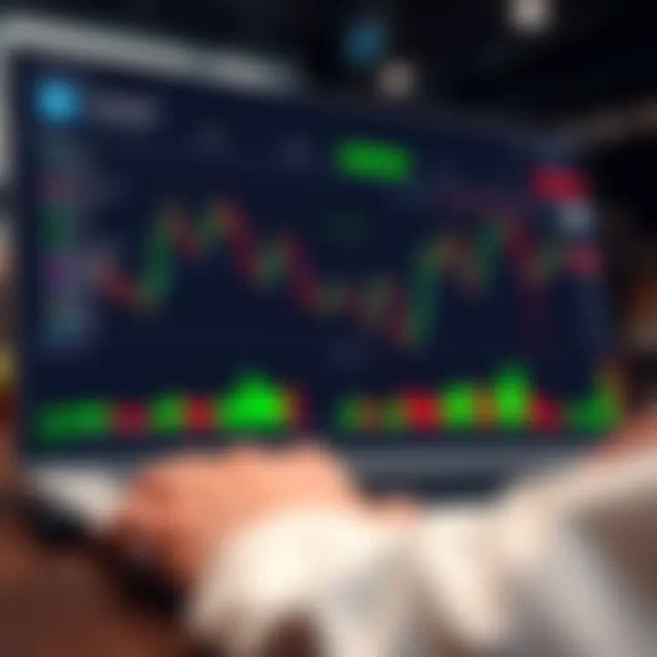 Digital platform interface showcasing trading charts and arbitration data