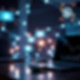 Digital devices interconnected with glowing lines symbolizing fast communication