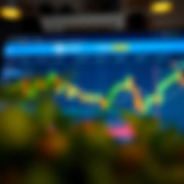 Illustration of online trading platform interface with affiliate marketing elements