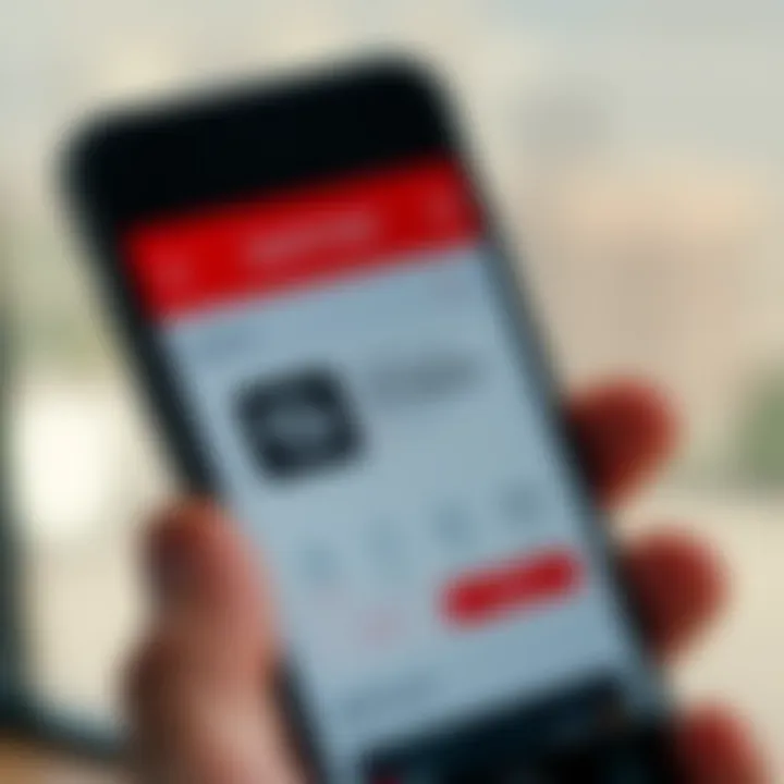 Mobile phone screen displaying IQ Option app interface in Spanish