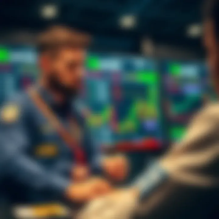 Graphic of a trader maximizing benefits and understanding terms and conditions of promotional codes on trading platform