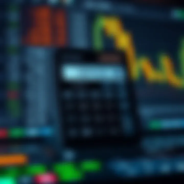 Pip Calculator Interface for Risk Management in Forex Digital tool interface showing pip calculator features and risk management options