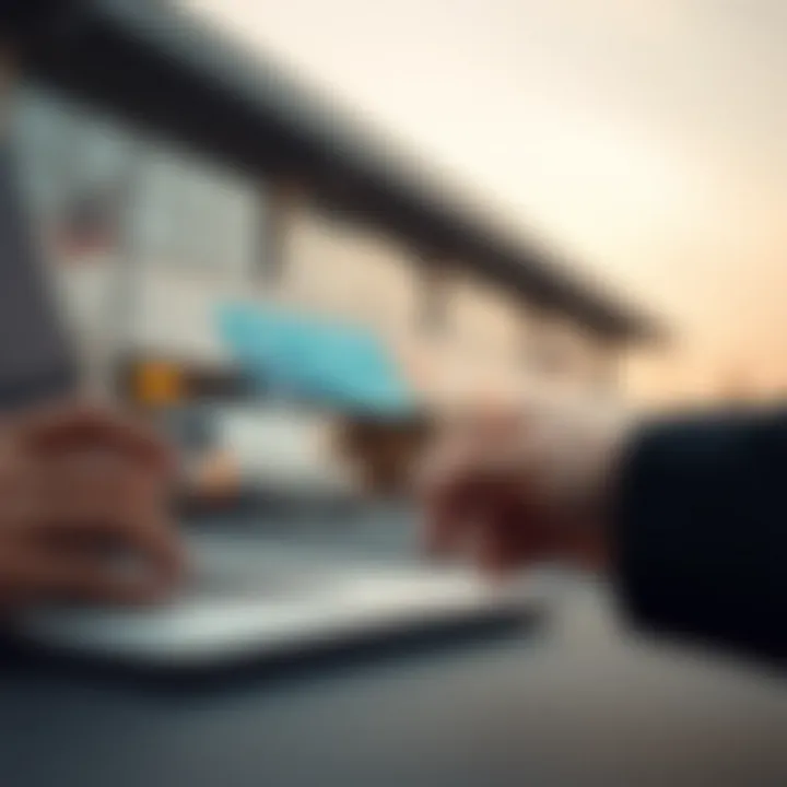 Illustration of secure online transfer between two financial services