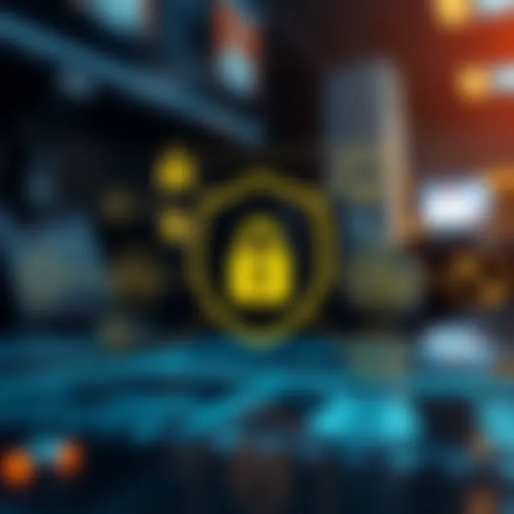 Secure online transaction icons representing safety and regulation in financial platforms