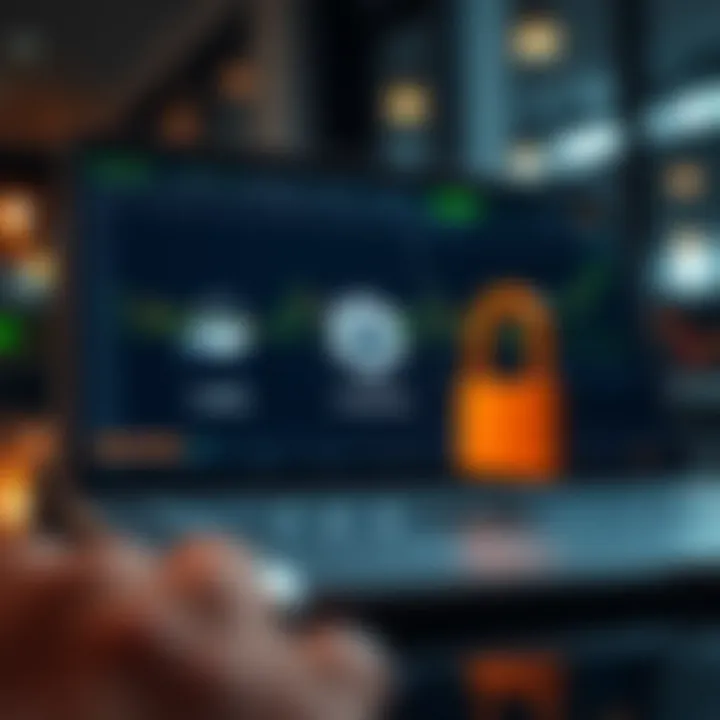 Secure Online Trading Platforms and Legal Considerations in Colombia Secure online trading platform interface with legal and security icons