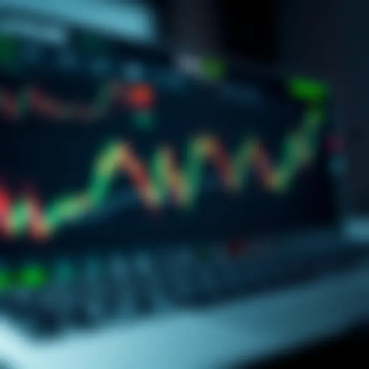 Graph showing digital synthetic indices fluctuating in a financial trading interface