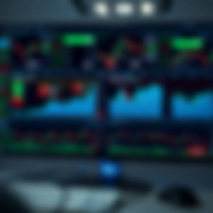 Dashboard with multiple trading tools displaying charts and risk management metrics