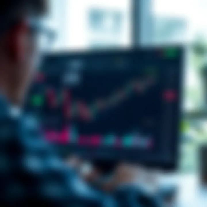 Overview of XTB trading platform interface showing market charts and trading options