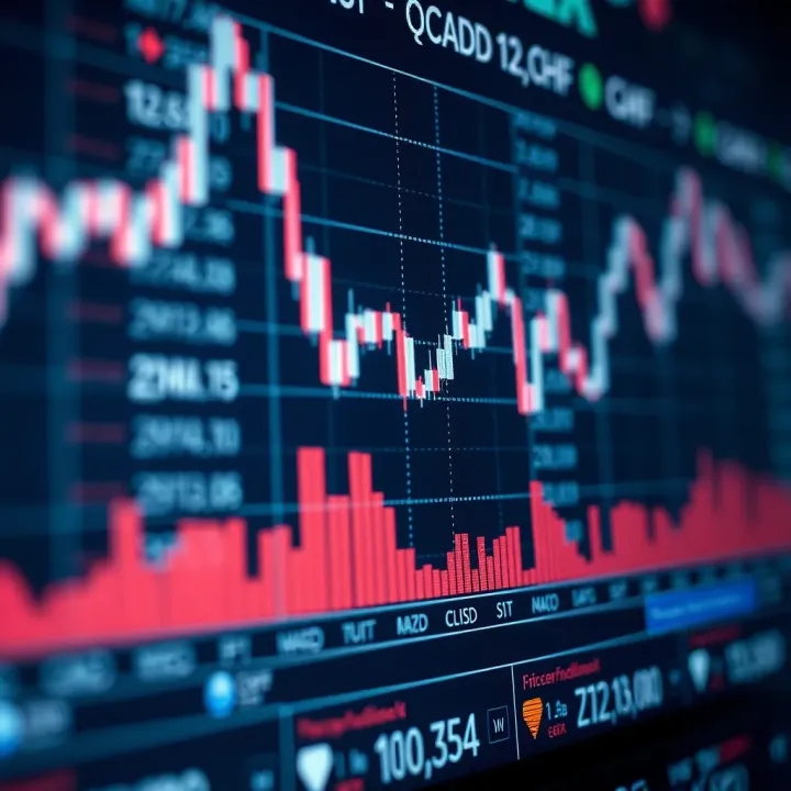 Historical Price Trends of CAD/CHF Influenced by Economic Factors Chart showing historical price trends of CAD to CHF currency pair influenced by economic indicators
