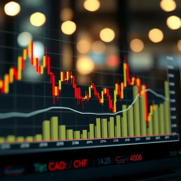 Impact of Oil Prices and Safe-Haven Demand on CAD/CHF Forex Pair Graph illustrating the impact of oil prices and safe-haven demand on the CAD/CHF forex pair