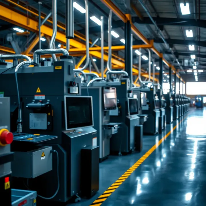 Modern manufacturing facility with advanced machinery in Colombia