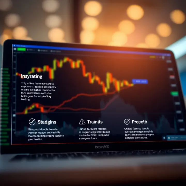 Key Features and Risk Management Strategies for Boom 500 Trading Diagram illustrating key features and risk management strategies for Boom 500 trading