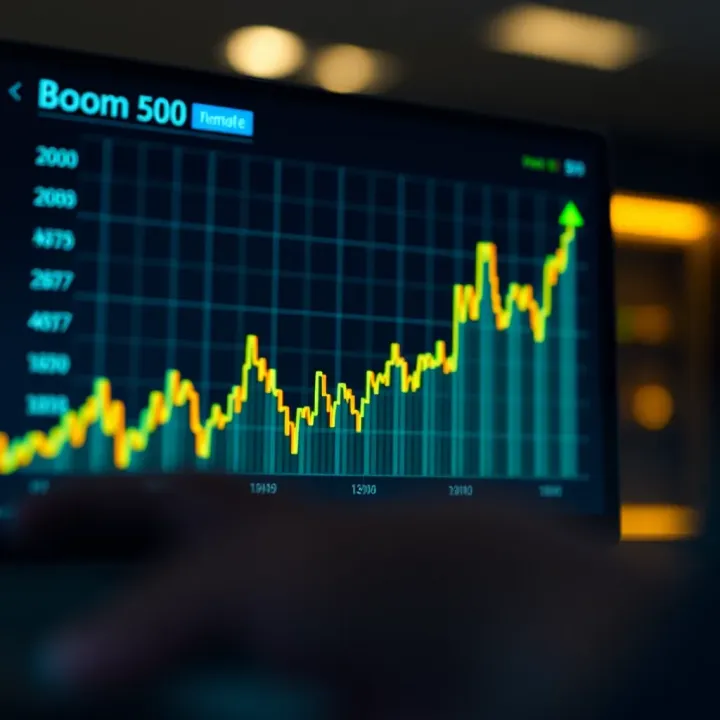 Graph showcasing the performance trends of the Boom 500 index over time