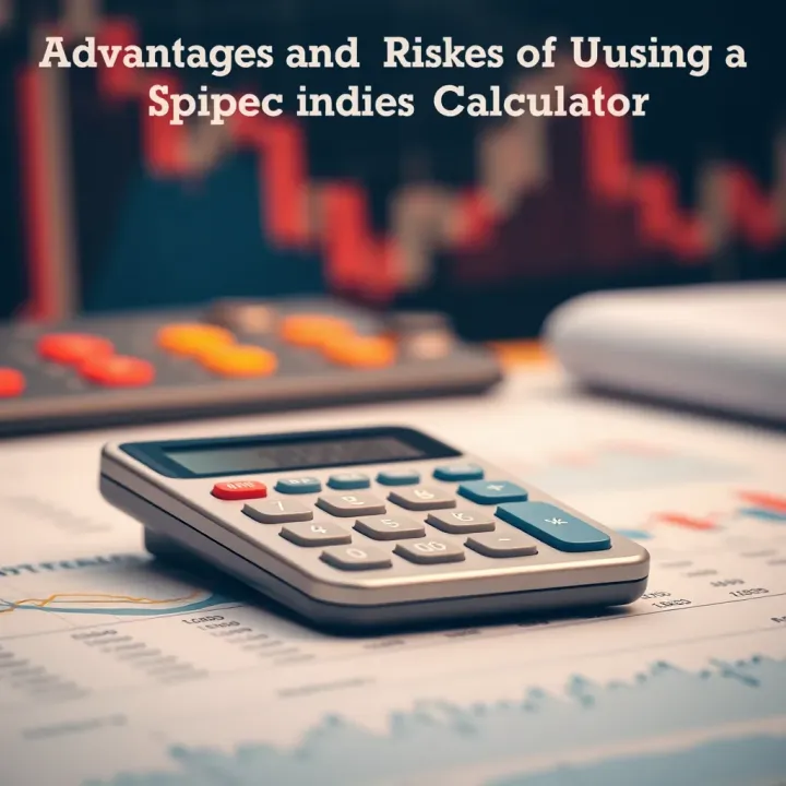 Advantages and Risks of Using a Synthetic Indices Calculator Diagram illustrating benefits and risks of using synthetic indices calculator