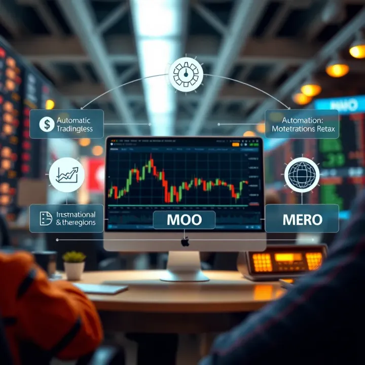 Automation of Trading Strategies with Free Bots Diagram illustrating automation of trading strategies through free trading bots