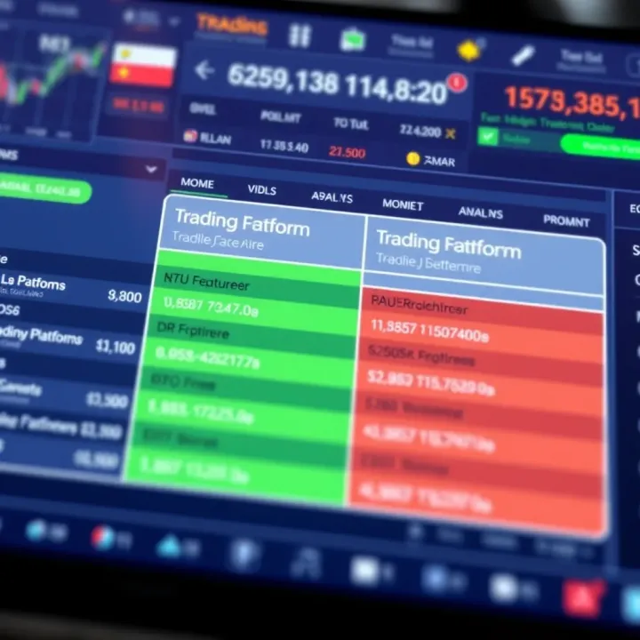 Comparison chart showing features of different trading platforms in Colombia