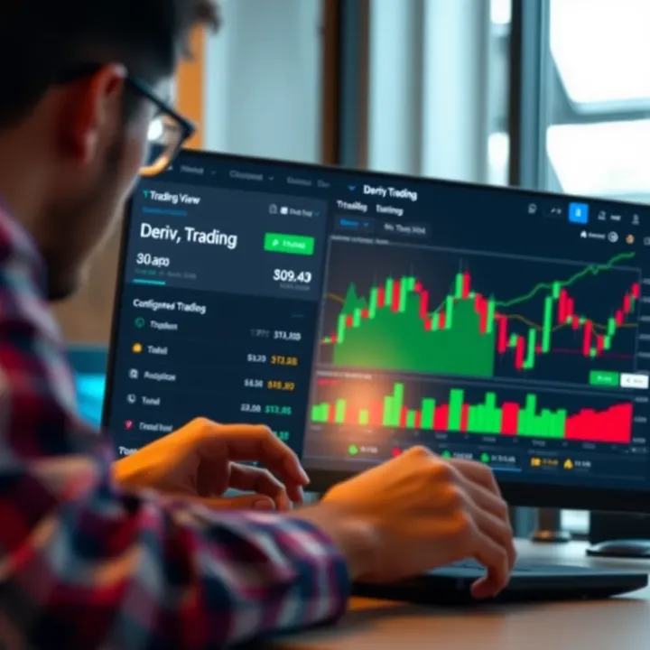 Detailed configuration settings on Deriv platform paired with TradingView tools for enhanced trading strategies