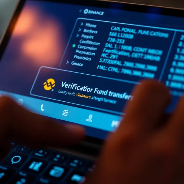 Verification Screen for Fund Transfers in Digital Wallets User interface of a digital wallet showing transfer confirmation