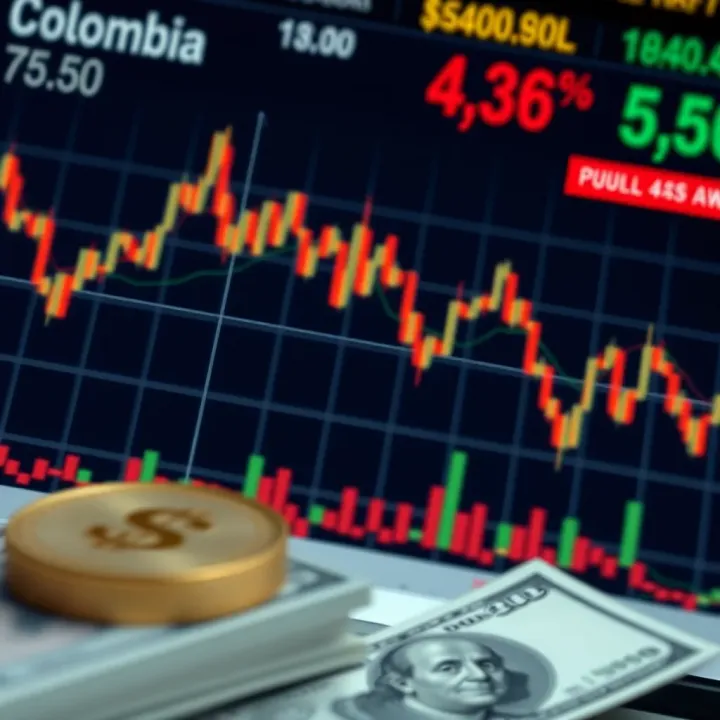 Trends and Factors Affecting US Dollar to Colombian Peso Exchange Financial chart illustrating fluctuations in currency value with a focus on US dollar to Colombian peso trends