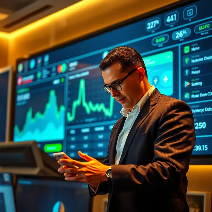 Digital banking interface representing Nubank's innovative financial services