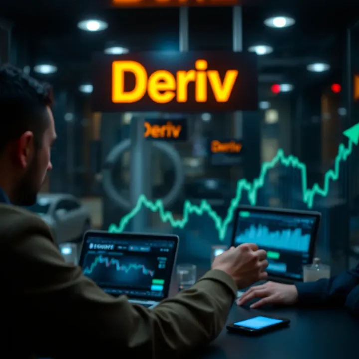 Illustration showing digital financial products connecting with business growth