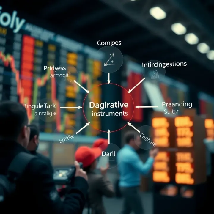 Diagram illustrating different derivative instruments and trading strategies