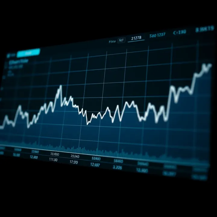 Graph showing the historical price trends of Ethereum against the US dollar over time