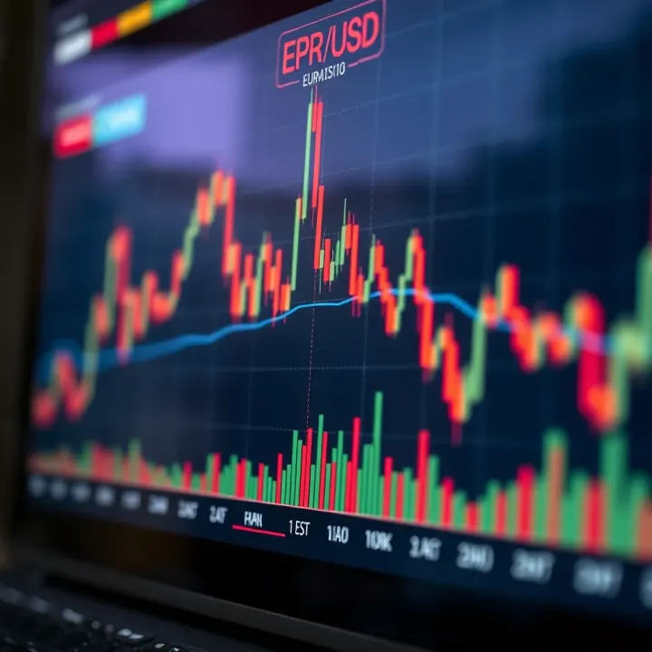 Chart depicting technical indicators used to forecast EUR/USD market trends