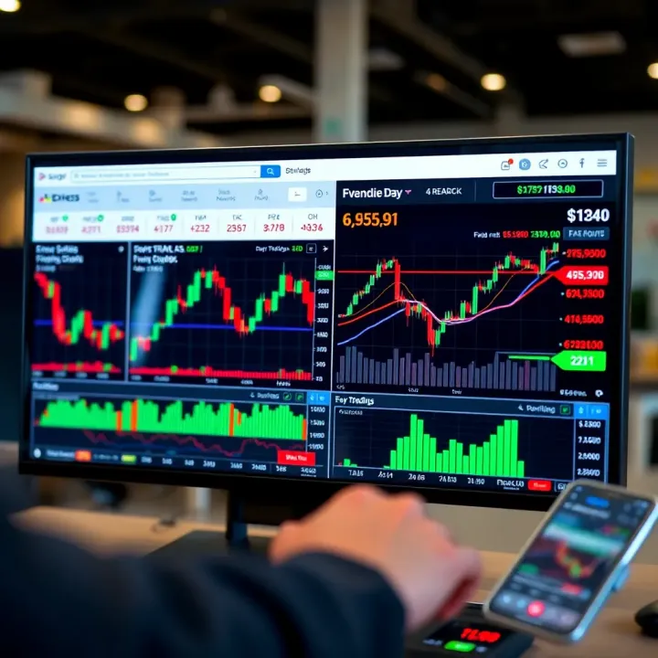 Exness Platform Dashboard for Efficient Trading Dashboard overview of Exness platform with trading charts and account information displayed clearly