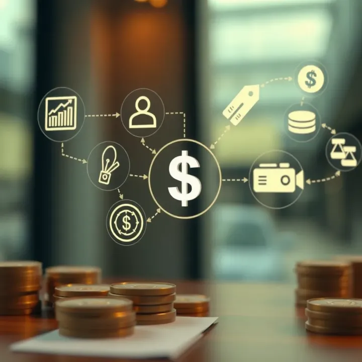 Efficient Access to Immediate Financing Solutions Illustration showing various financial options and symbols representing fast access to funds