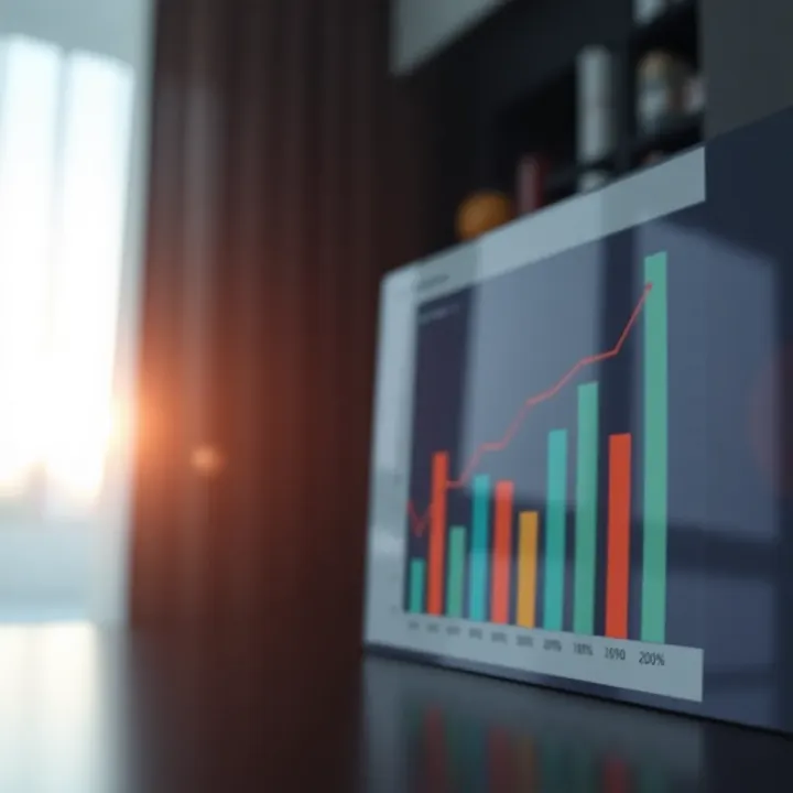 Financial planning and strategic growth chart for Colombian startup