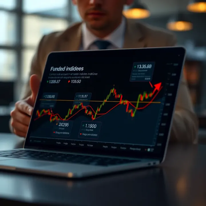 Diagram illustrating the concept of a funded account in synthetic indices trading