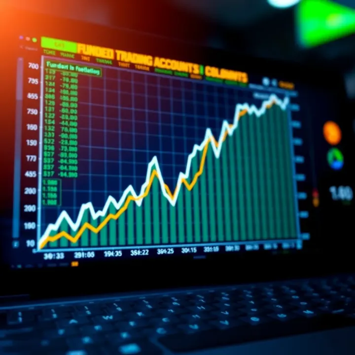Graph showing growth trends in funded trading accounts in Colombia