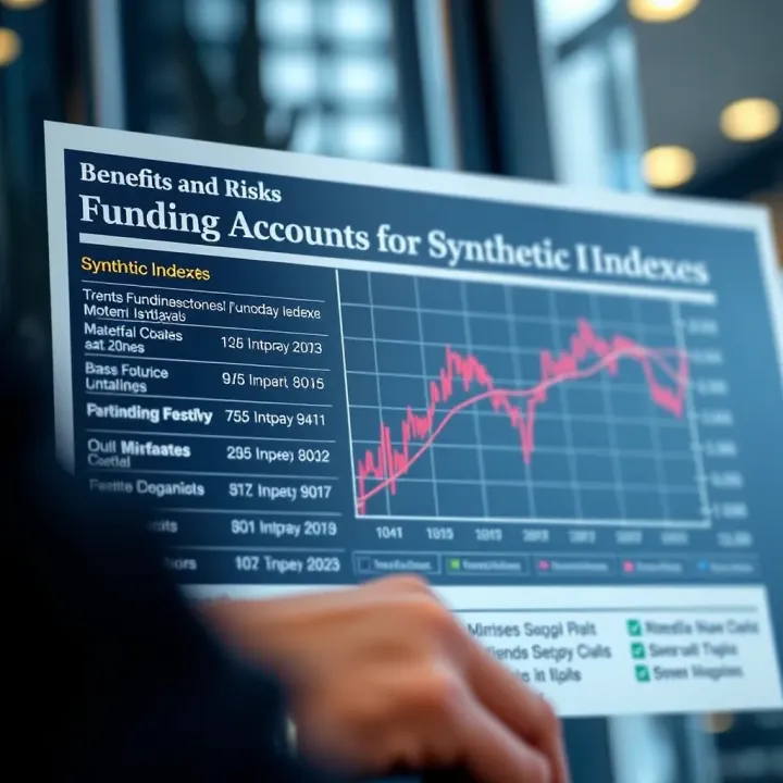 Benefits and Risks of Using Funding Accounts for Synthetic Indexes Chart illustrating the benefits and risks of funding accounts for synthetic indexes